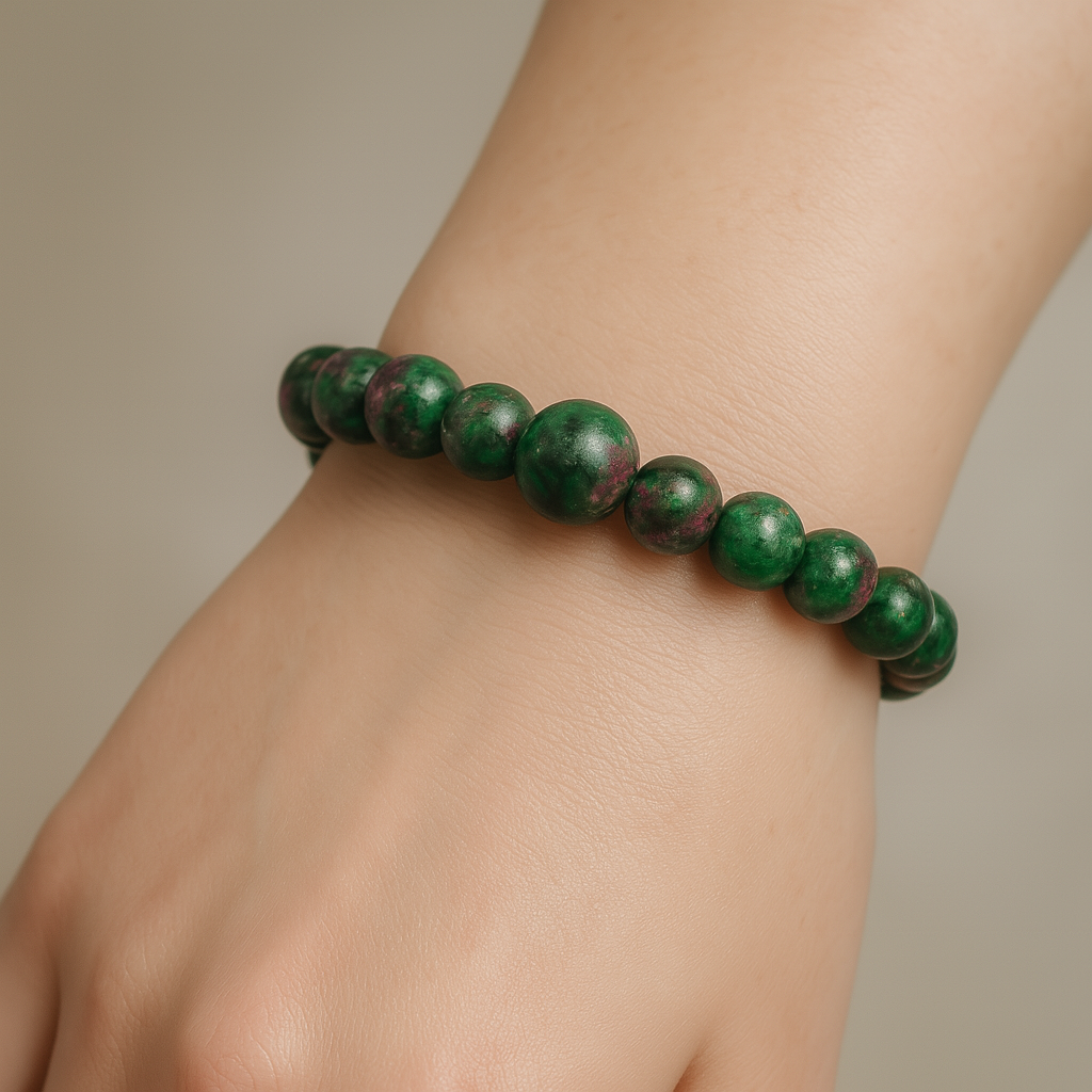 Ruby Zoisite Clarity & Courage Bracelet