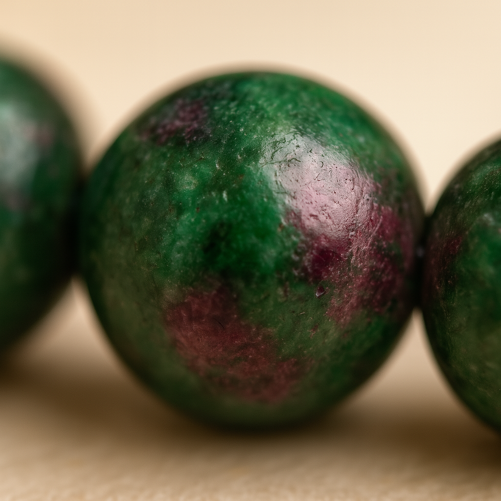 Ruby Zoisite Clarity & Courage Bracelet