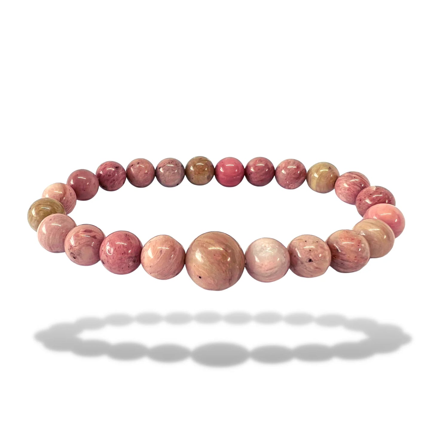 Rhodochrosite Heart-Healing & Love Bracelet