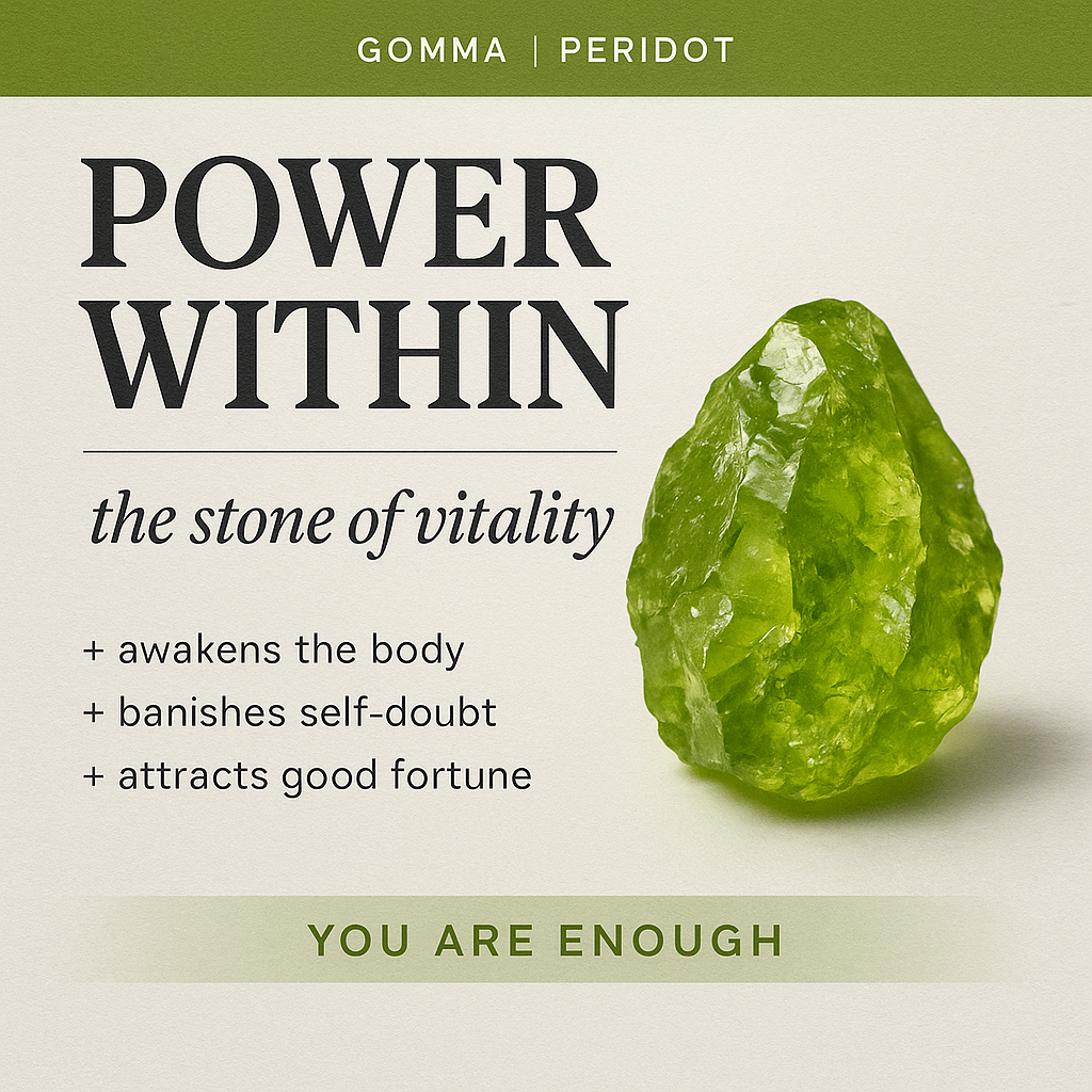 Raw Peridot Pendant & Chain – Sterling Silver