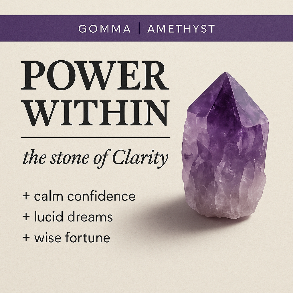 Raw Amethyst Handmade Pendant in Sterling Silver