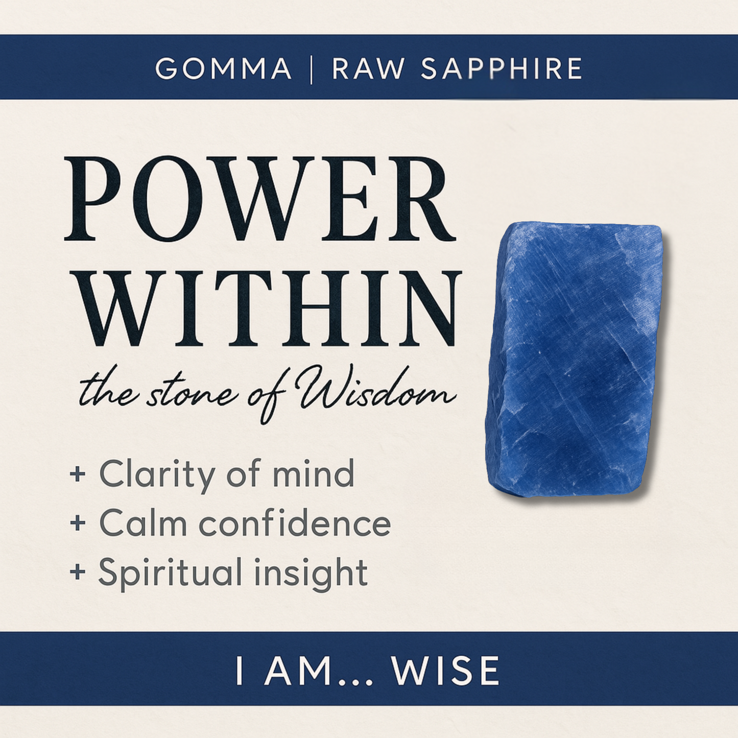 Raw Sapphire Handmade Pendant with Chain in Sterling Silver