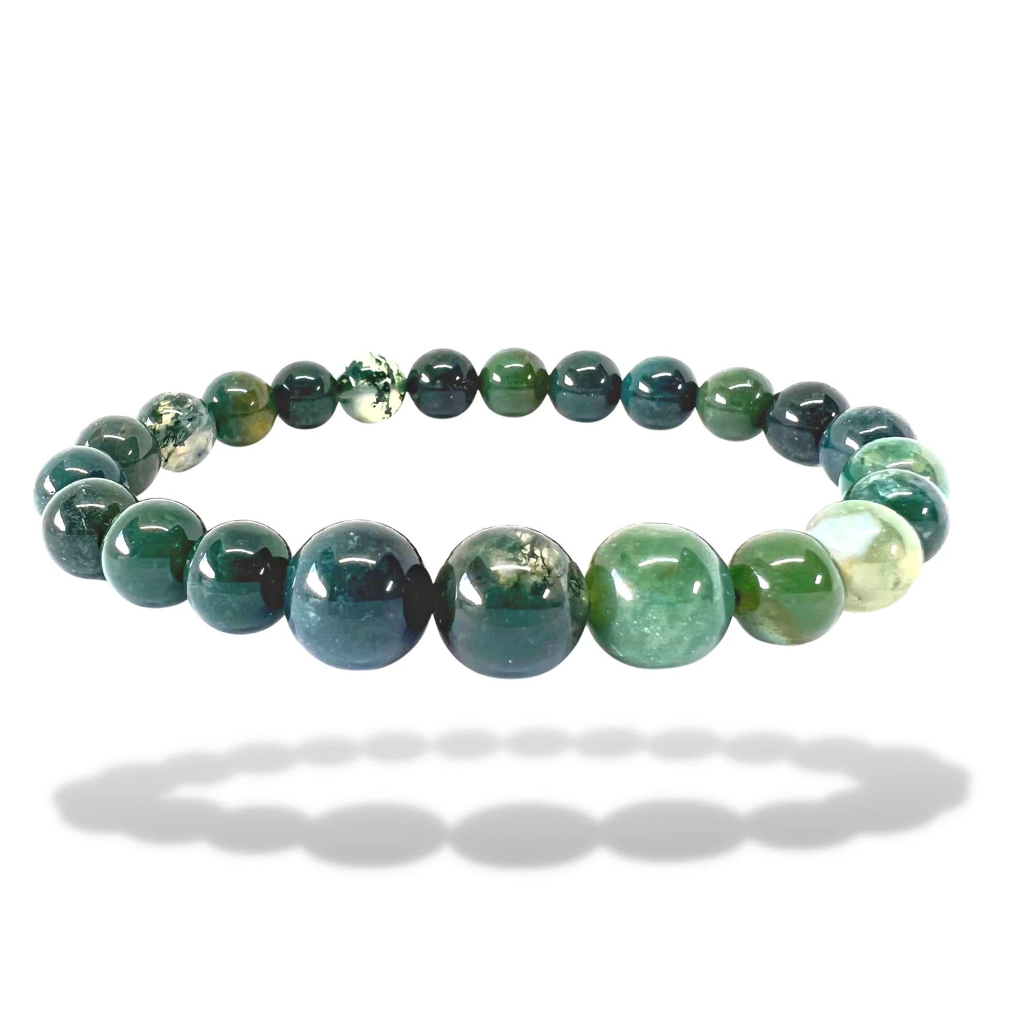 Moss Agate Prosperity & Renewal Bracelet