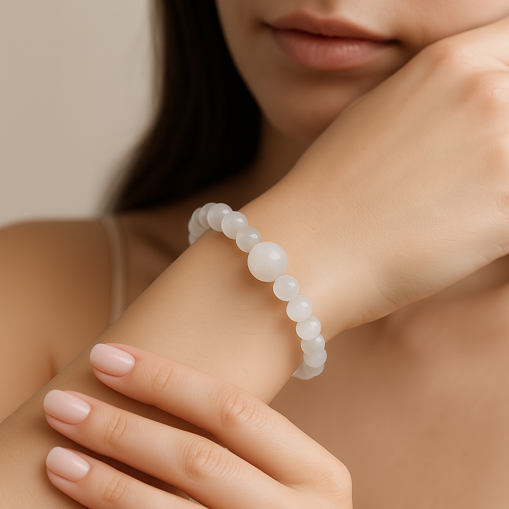 Selenite Crown-Chakra Clarity Bracelet