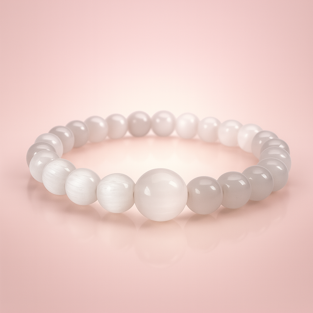 Selenite Crown-Chakra Clarity Bracelet
