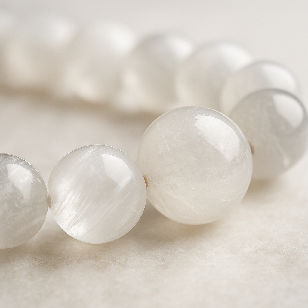 Selenite Crown-Chakra Clarity Bracelet