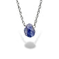 Raw Tanzanite Handmade Pendant with Chain in Sterling Silver