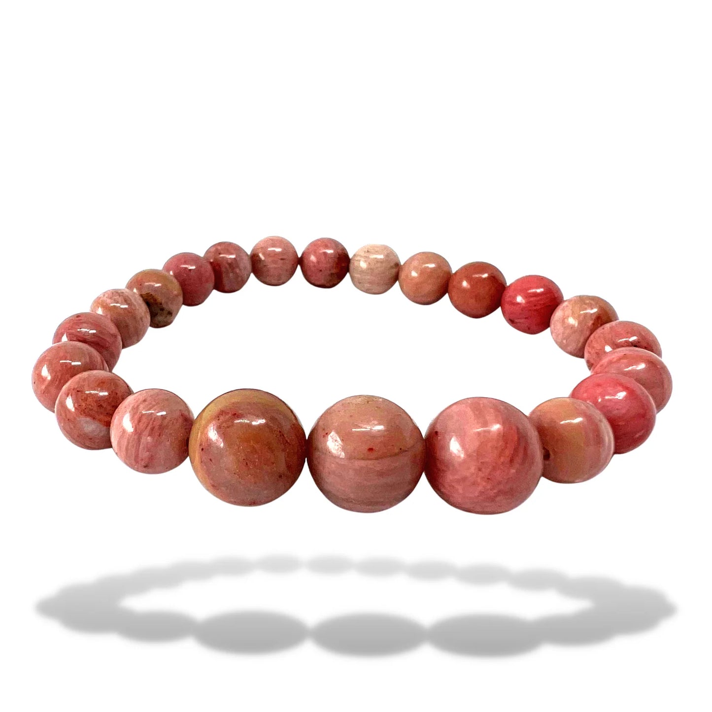 Rhodochrosite Heart-Healing & Love Bracelet