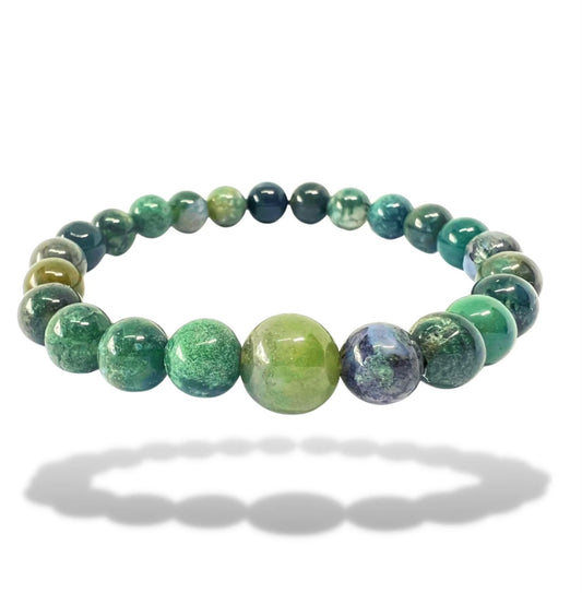 Moss Agate Prosperity & Renewal Bracelet
